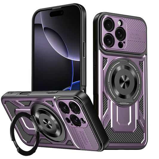 Maska za Apple iPhone 16 Pro, Techsuit, RuggedCam, Ljubičasta