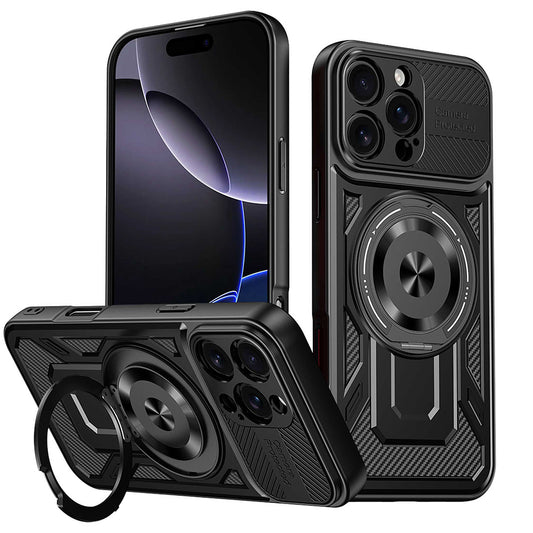 Maska za Apple iPhone 16 Pro, Techsuit, RuggedCam, Crna