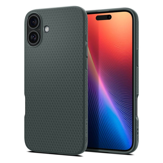Futrola za Apple iPhone 16, Spigen, Liquid Air, Zelena