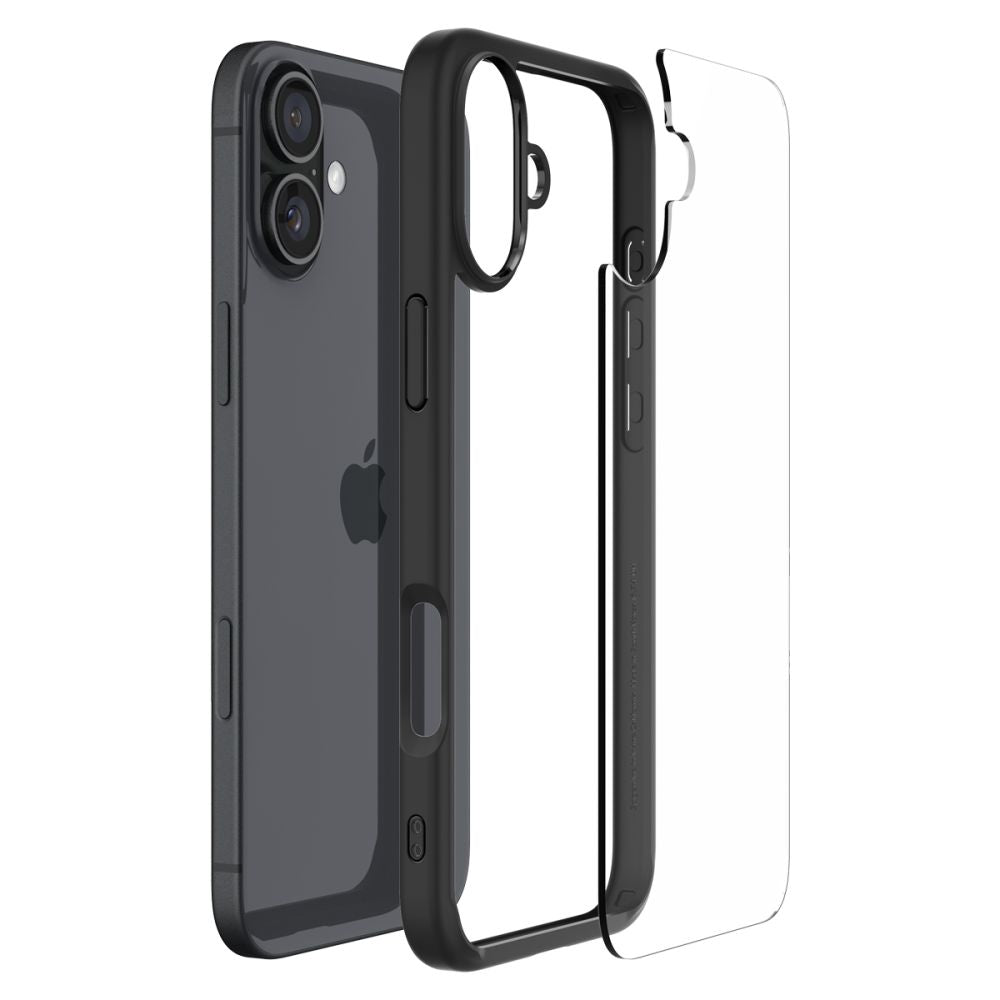 Futrola za Apple iPhone 16, Spigen, Ultra Hybrid, Mat Crna ACS08201
