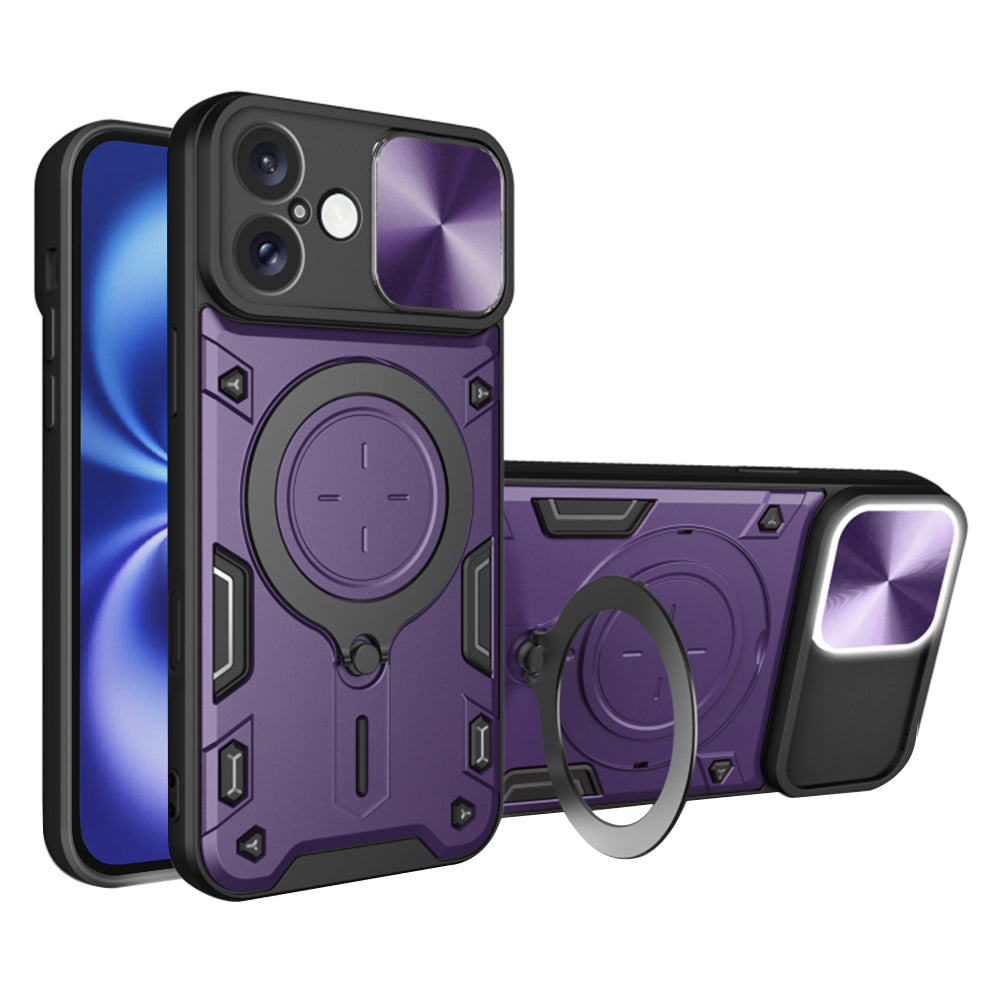 Maska za Apple iPhone 16, Techsuit, CamGuard Pro, Ljubičasta
