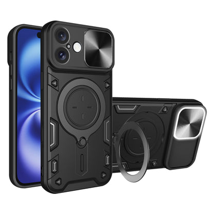 Maska za Apple iPhone 16, Techsuit, CamGuard Pro, Crna