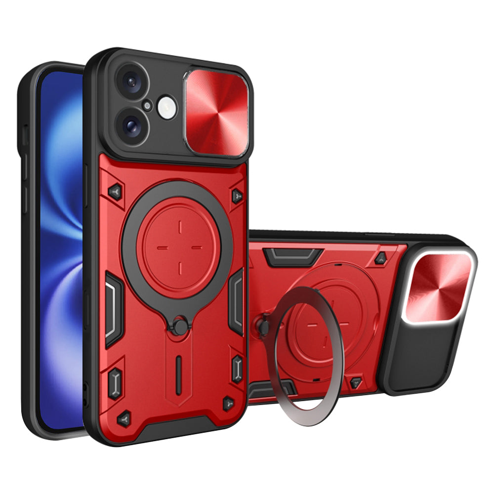 Maska za Apple iPhone 16, Techsuit, CamGuard Pro, Crvena