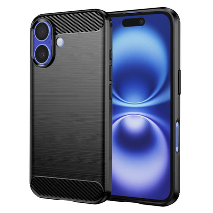 Maska za Apple iPhone 16, Techsuit, Karbon, Crna
