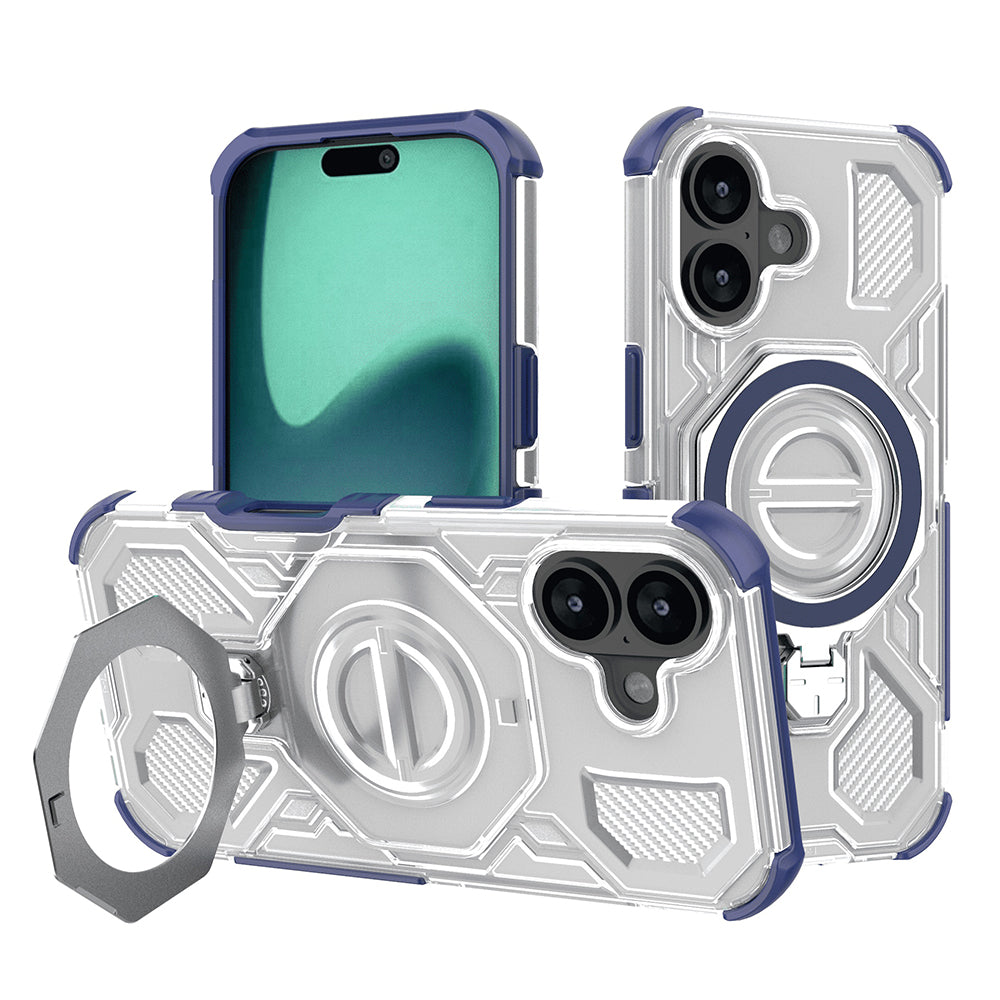Maska za Apple iPhone 16, Techsuit, Carbon Shield Pro, Plava