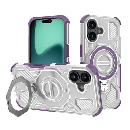 Maska za Apple iPhone 16, Techsuit, Carbon Shield Pro, Ljubičasta