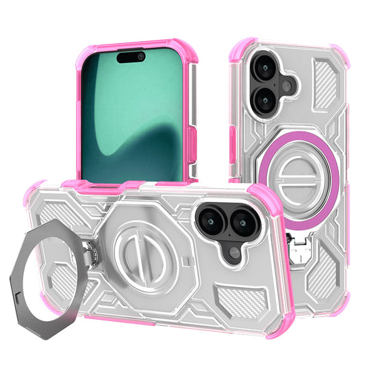 Maska za Apple iPhone 16, Techsuit, Carbon Shield Pro, Roza