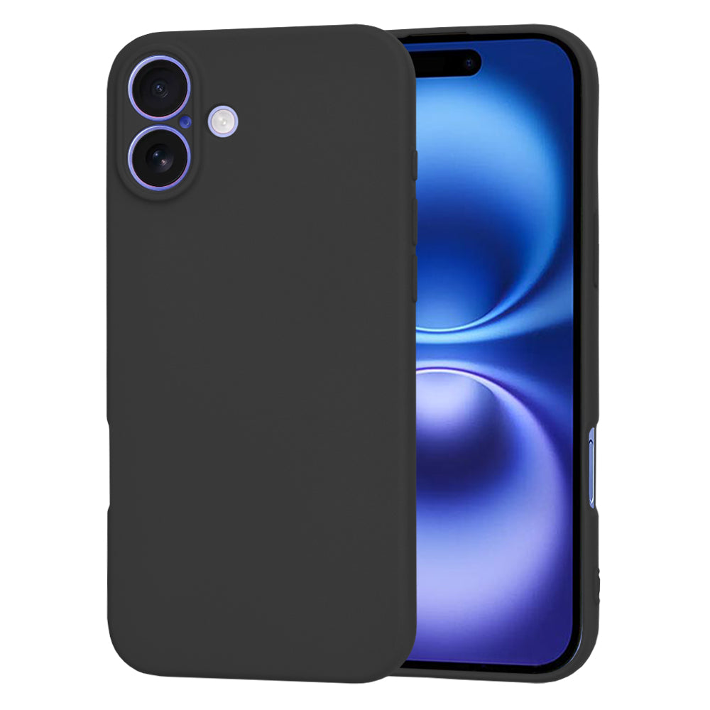 Maska za Apple iPhone 16, Techsuit, SoftFlex, Crna