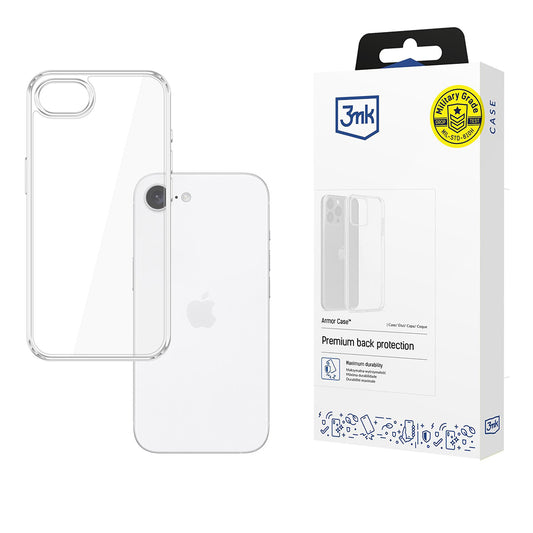 Maska za Apple iPhone 17e / 16e, 3MK, Armor, Prozirna
