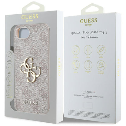 Futrola za Apple iPhone 16e, Guess, 4G Big Logo, Roza