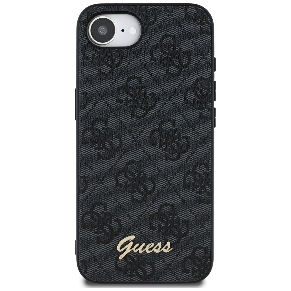 Futrola za Apple iPhone 16e, Guess, 4G Script Logo, Crna