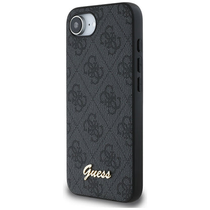 Futrola za Apple iPhone 16e, Guess, 4G Script Logo, Crna
