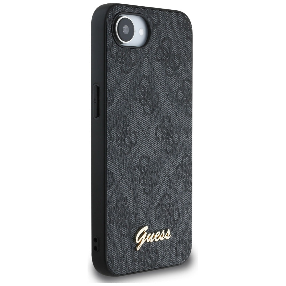 Futrola za Apple iPhone 16e, Guess, 4G Script Logo, Crna