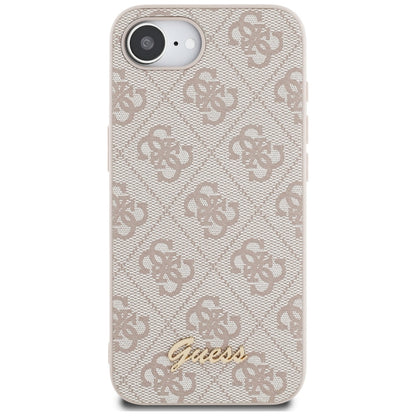 Futrola za Apple iPhone 16e, Guess, 4G Script Logo, Roza