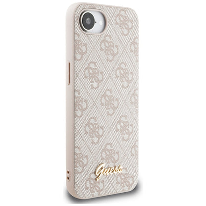 Futrola za Apple iPhone 16e, Guess, 4G Script Logo, Roza