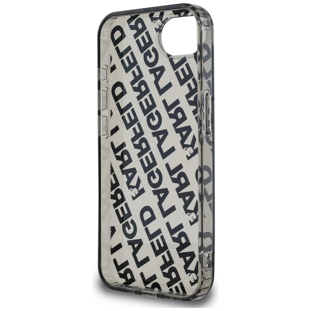 Futrola za Apple iPhone 16e, Karl Lagerfeld, IML Luxury Silver Fullover Logo, Srebrna