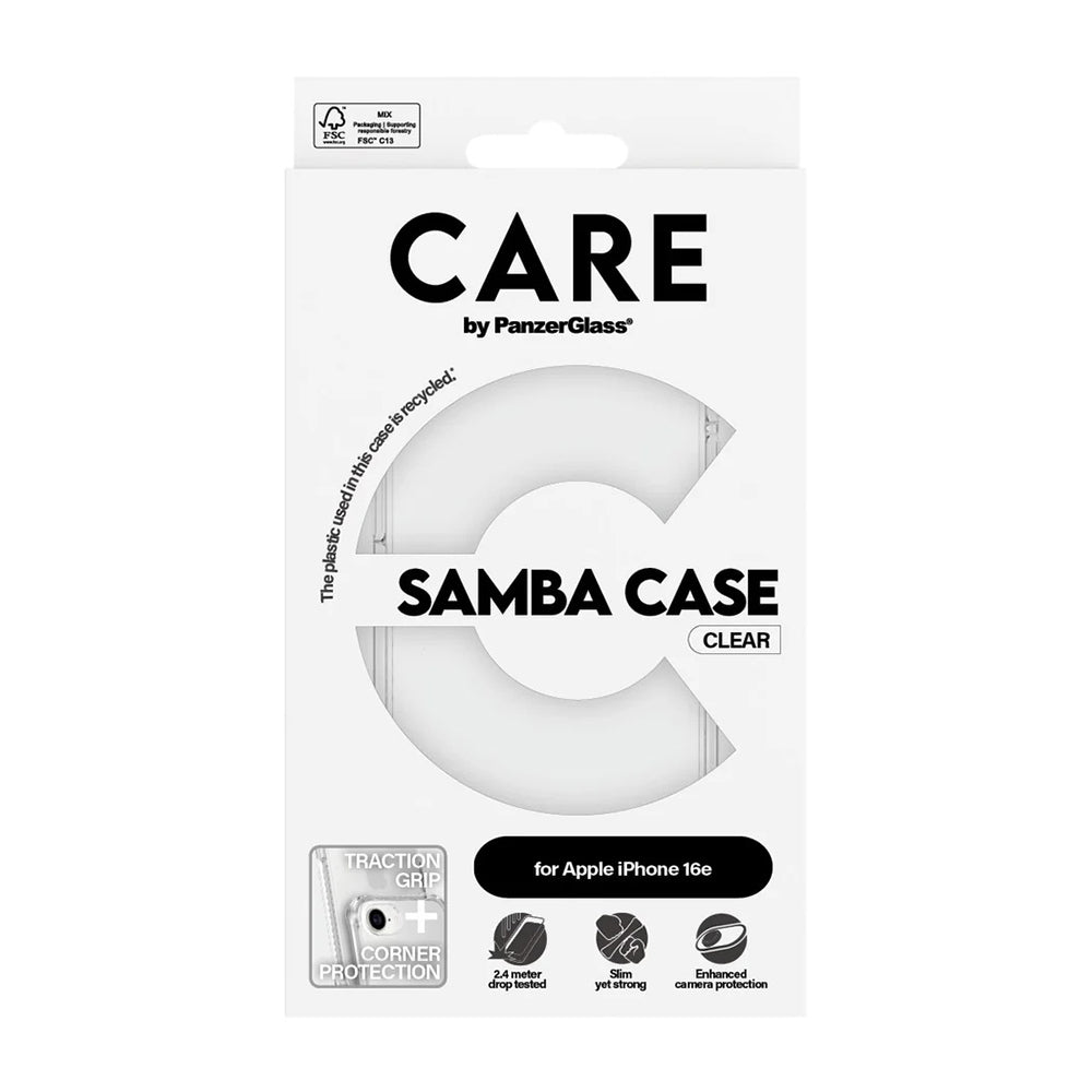 Futrola za Apple iPhone 16e, PanzerGlass, Care Fashionable, Prozirna