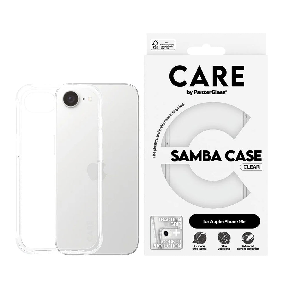 Futrola za Apple iPhone 16e, PanzerGlass, Care Fashionable, Prozirna