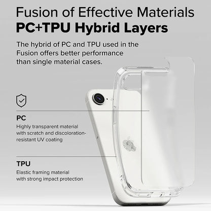 Maska za Apple iPhone 17e / 16e, Ringke, Fusion, Prozirna Mat