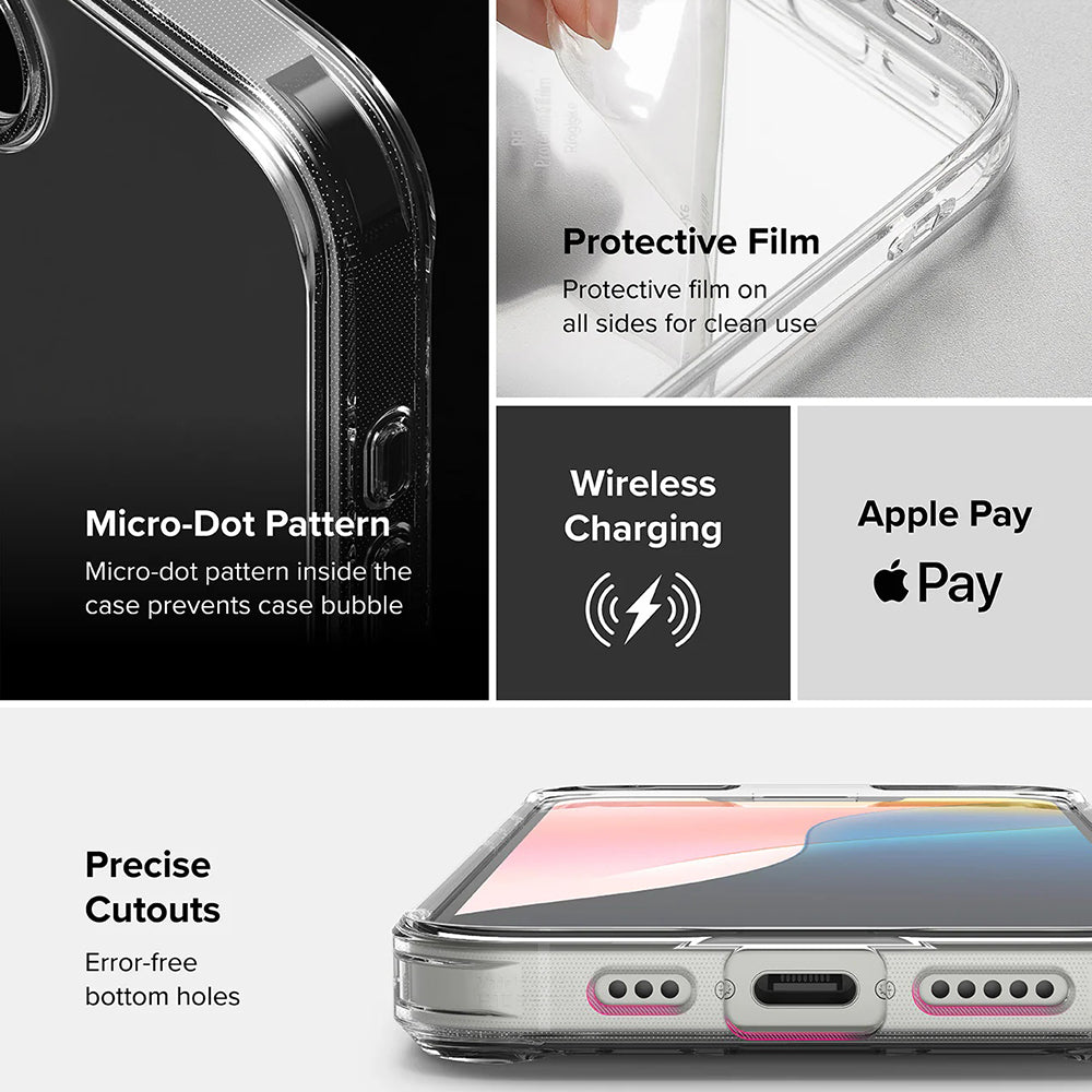 Maska za Apple iPhone 17e / 16e, Ringke, Fusion, Prozirna Mat