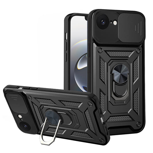 Maska za Apple iPhone 17e / 16e, Techsuit, CamShield, Crna