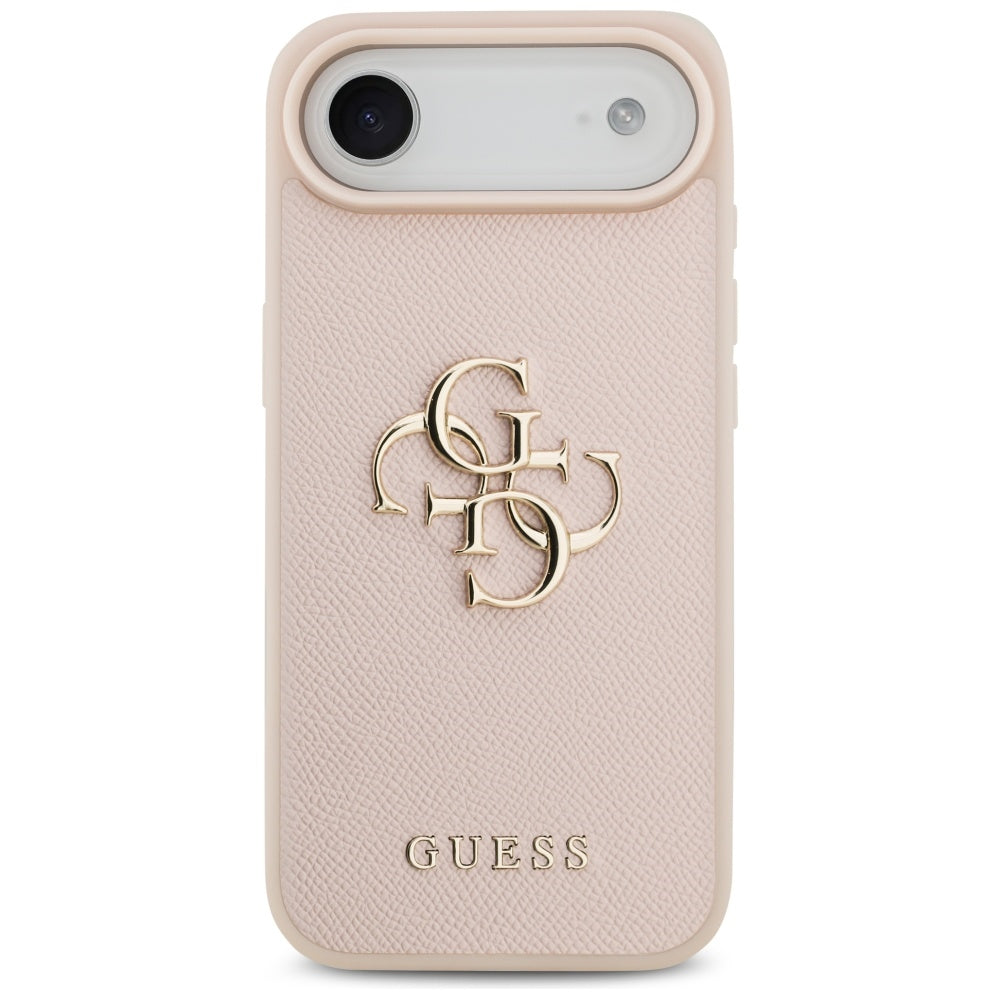 Futrola za Apple iPhone 17 Air, Guess, 4G Grained Big and Classic Logo, Roza