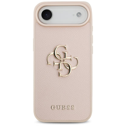 Futrola za Apple iPhone 17 Air, Guess, 4G Grained Big and Classic Logo, Roza