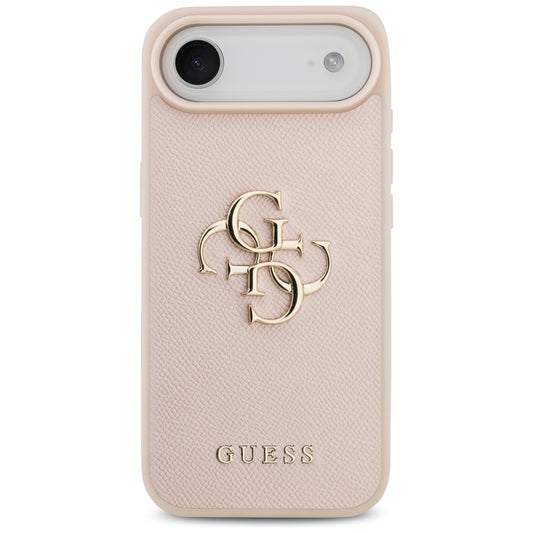 Futrola za Apple iPhone 17 Air, Guess, 4G Grained Big and Classic Logo, Roza