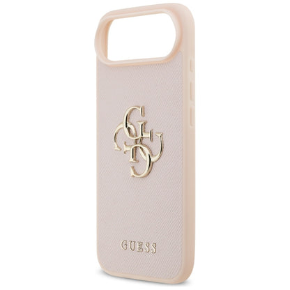 Futrola za Apple iPhone 17 Air, Guess, 4G Grained Big and Classic Logo, Roza