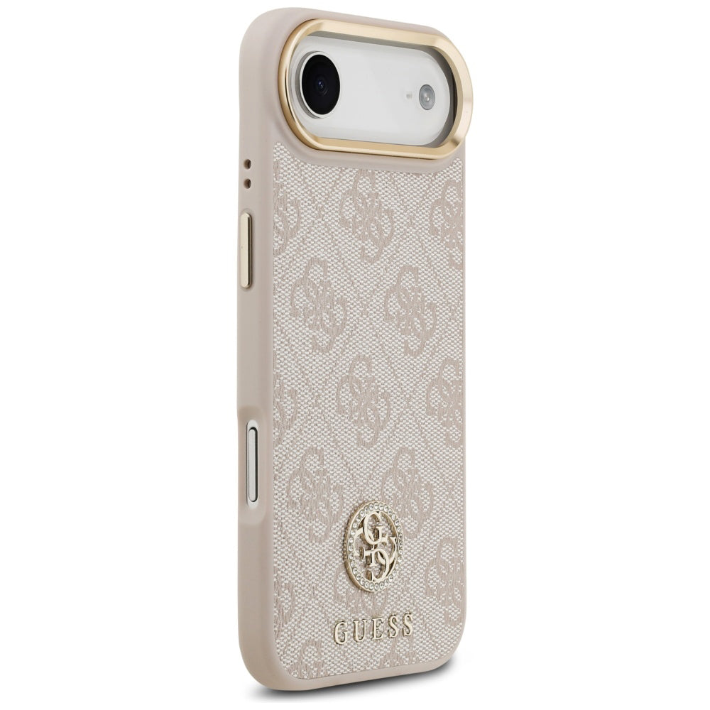 Futrola za Apple iPhone 17 Air, Guess, 4G Strass Logo and Big Strap, Roza