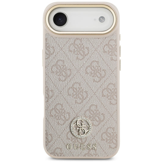 Futrola za Apple iPhone 17 Air, Guess, 4G Strass Logo and Big Strap, Roza