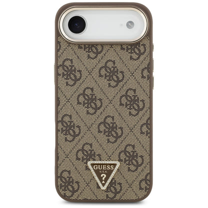 Futrola za Apple iPhone 17 Air, Guess, 4G Triangle Logo, Zlatno smeđa