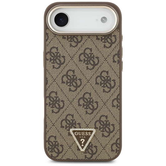 Futrola za Apple iPhone 17 Air, Guess, 4G Triangle Logo, Zlatno smeđa
