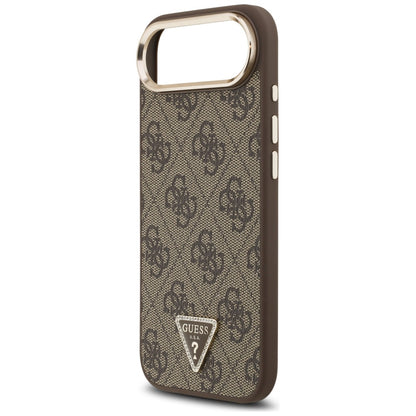 Futrola za Apple iPhone 17 Air, Guess, 4G Triangle Logo, Zlatno smeđa