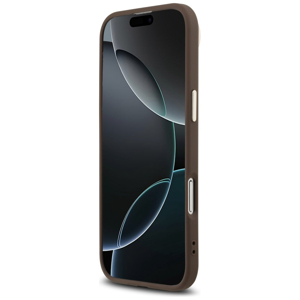 Futrola za Apple iPhone 17 Air, Guess, 4G Triangle Logo, Zlatno smeđa
