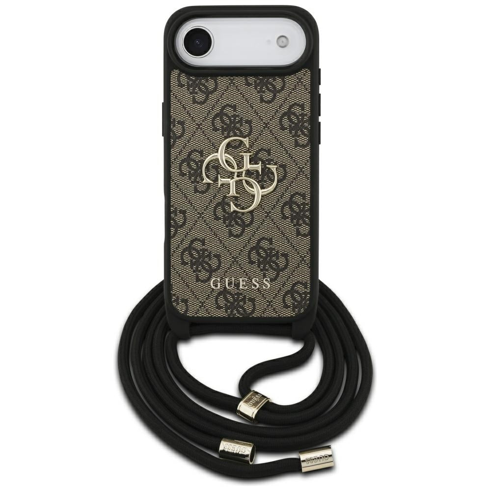 Futrola za Apple iPhone 17 Air, Guess, Crossbody Cord 4G Big Log, smeđa