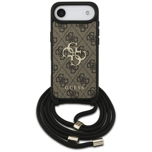 Futrola za Apple iPhone 17 Air, Guess, Crossbody Cord 4G Big Log, smeđa