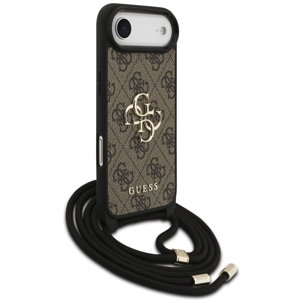 Futrola za Apple iPhone 17 Air, Guess, Crossbody Cord 4G Big Log, smeđa