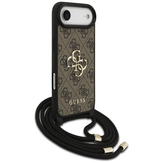 Futrola za Apple iPhone 17 Air, Guess, Crossbody Cord 4G Big Log, smeđa
