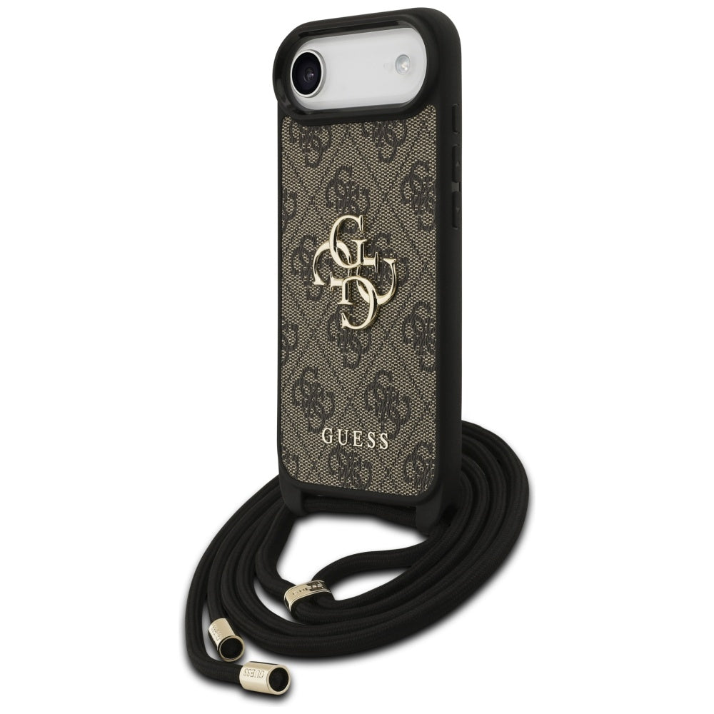 Futrola za Apple iPhone 17 Air, Guess, Crossbody Cord 4G Big Log, smeđa