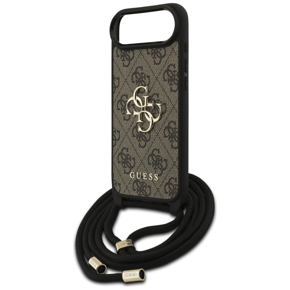 Futrola za Apple iPhone 17 Air, Guess, Crossbody Cord 4G Big Log, smeđa