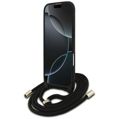 Futrola za Apple iPhone 17 Air, Guess, Crossbody Cord 4G Big Log, smeđa