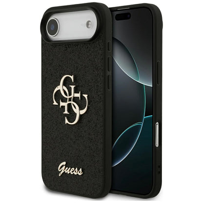 Futrola za Apple iPhone 17 Air, Guess, Fixed Glitter Big 4G, Crna