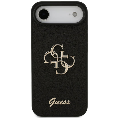Futrola za Apple iPhone 17 Air, Guess, Fixed Glitter Big 4G, Crna