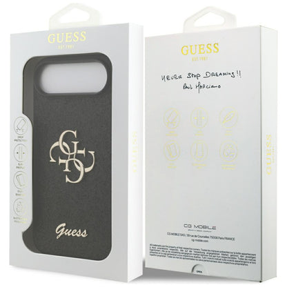Futrola za Apple iPhone 17 Air, Guess, Fixed Glitter Big 4G, Crna