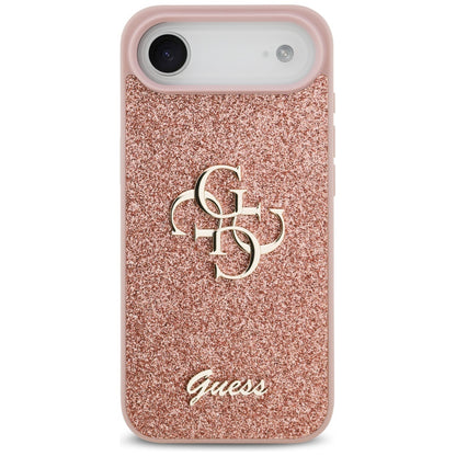 Futrola za Apple iPhone 17 Air, Guess, Fixed Glitter Big 4G, Roza