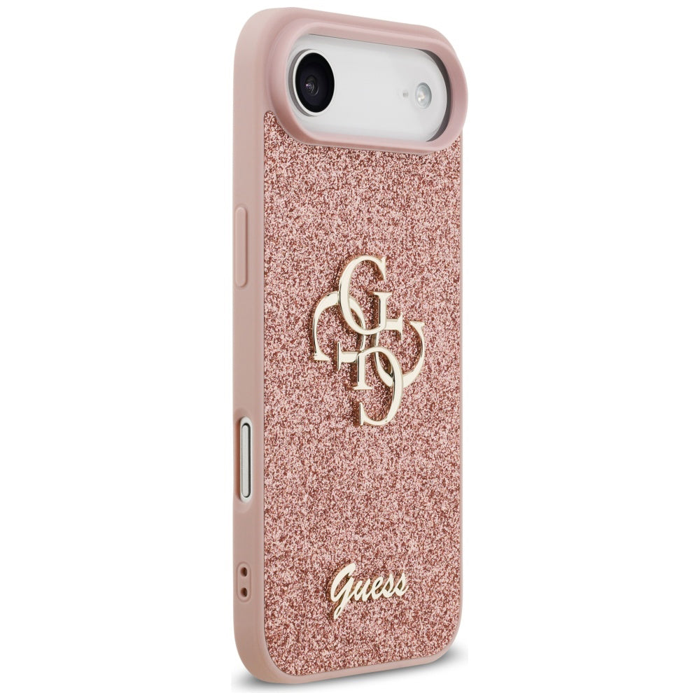 Futrola za Apple iPhone 17 Air, Guess, Fixed Glitter Big 4G, Roza