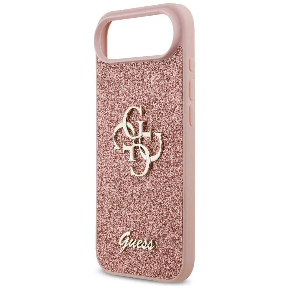 Futrola za Apple iPhone 17 Air, Guess, Fixed Glitter Big 4G, Roza