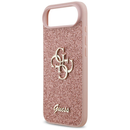 Futrola za Apple iPhone 17 Air, Guess, Fixed Glitter Big 4G, Roza