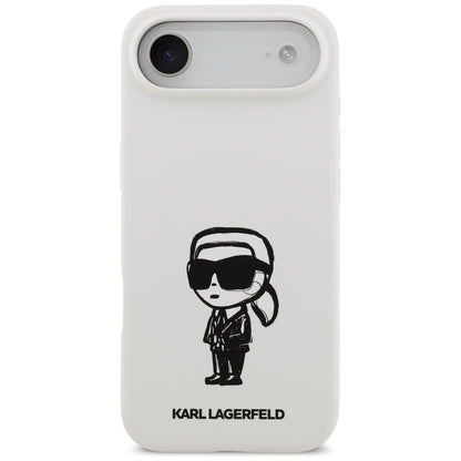 Futrola za Apple iPhone 17 Air, Karl Lagerfeld, Sketch and Logo Karl, Bijela
